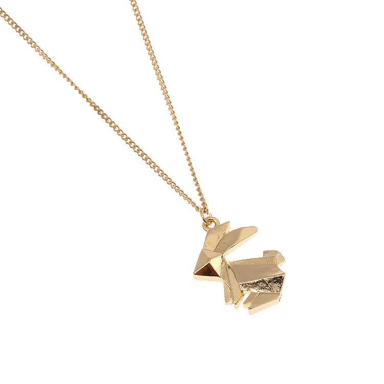 Origami Bunny Necklace